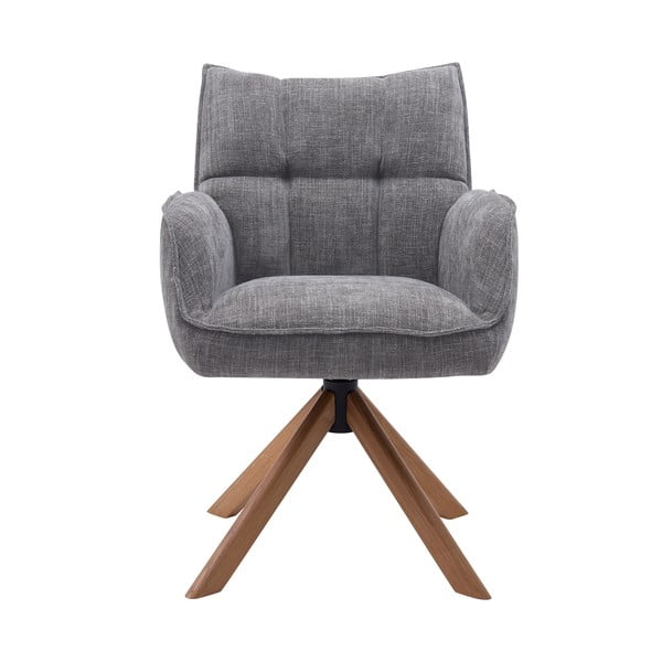 Szürke kárpitozott étkezőfotel szett 2 db-os Marilla – Unique Furniture-image-3