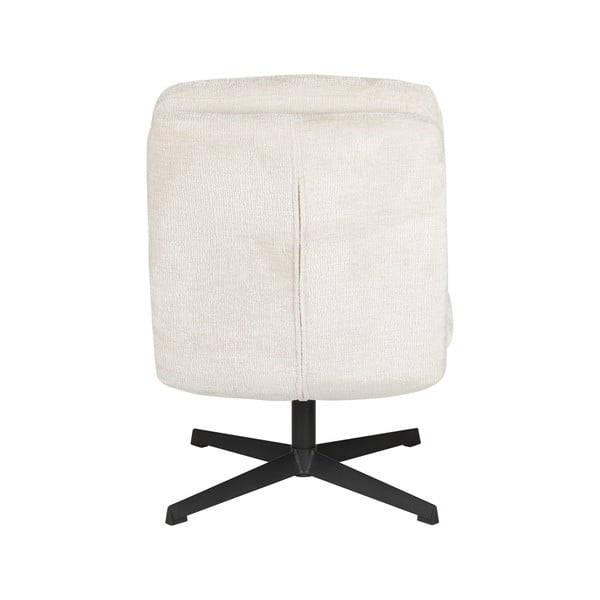 Krémszínű forgó fotel Kai – White Label-image-4