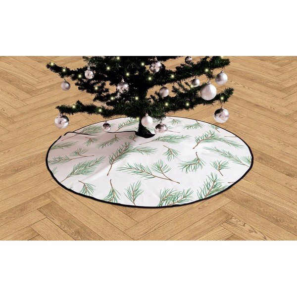 Fir Branches pamut szőnyeg a karácsonyfa alá, ø 130 cm - Butter Kings-image-2