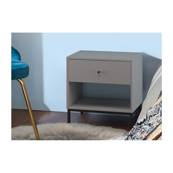 Szürke éjjeliszekrény Celine – Støraa-image-1