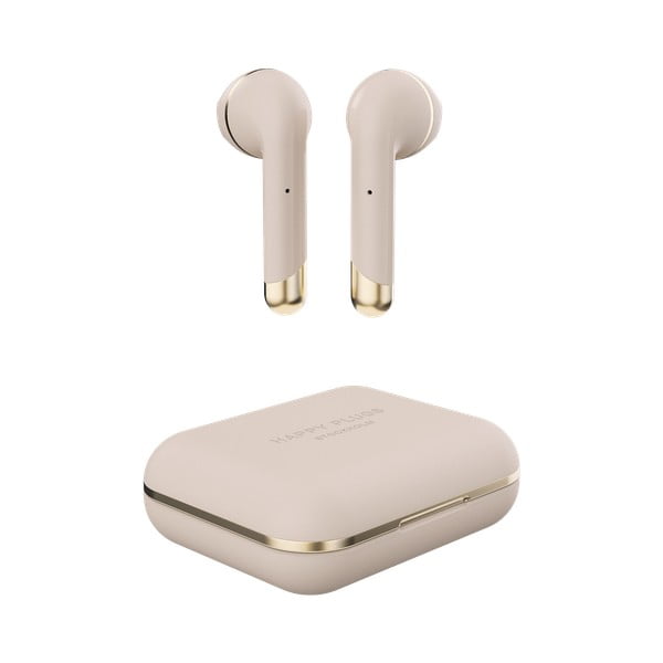 Aranyszínű vezeték nélküli fülhallgató - Happy Plugs Air 1