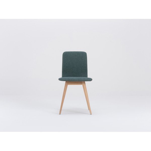 Ena zöld étkezőszék tölgyfa lábakkal - Gazzda-image-2