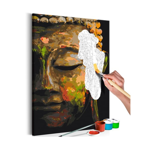 Buddha in the Shade DIY készlet, saját vászonkép festése, 60 x 40 cm - Artgeist
