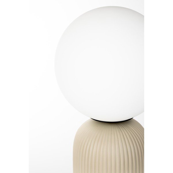 Bézs kerámia asztali lámpa üveg búrával (magasság 53 cm) Dash – Zuiver-image-4