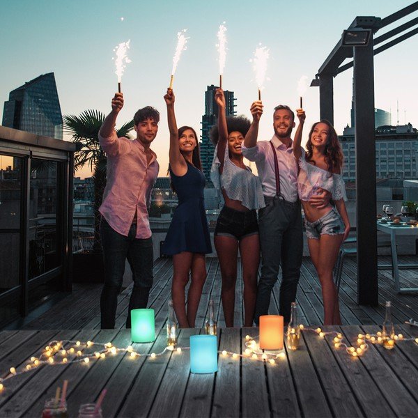 Fehér LED asztali lámpa (magasság 15 cm) Ceppo – Fischer & Honsel-image-1