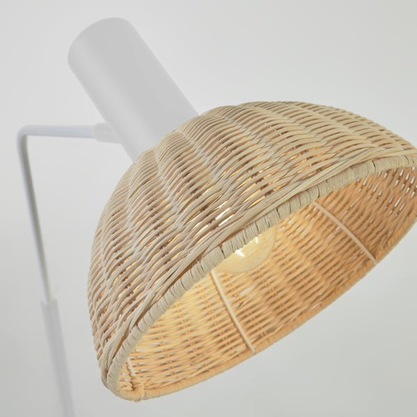 Natúr színű állólámpa rattan búrával (magasság 157 cm) Damila – Kave Home-image-2