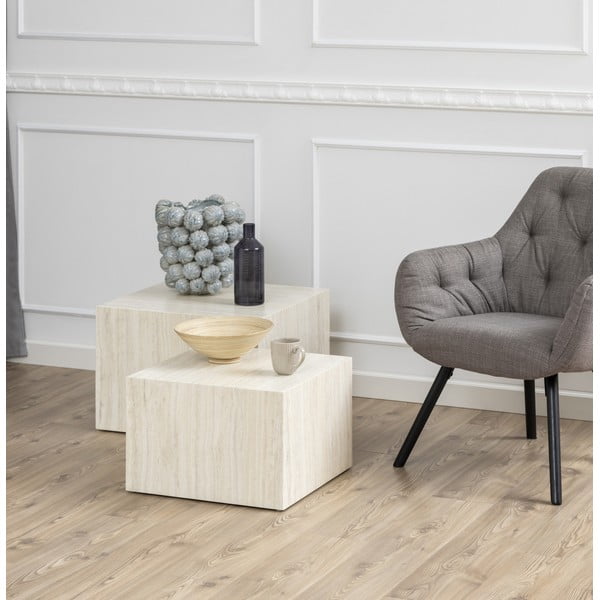 Dohányzóasztal szett 2 db-os 58x58 cm Dice - Actona-image-1