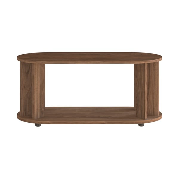 Dohányzóasztal diófa dekoros asztallappal 110x50 cm Nora - TemaHome-image-2