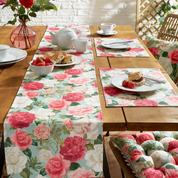 Pamut asztali futó 33x220 cm Rose Garden – RHS