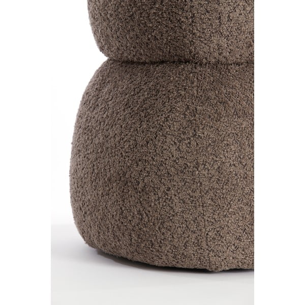 Barna buklé puff Leyla – Light & Living-image-4