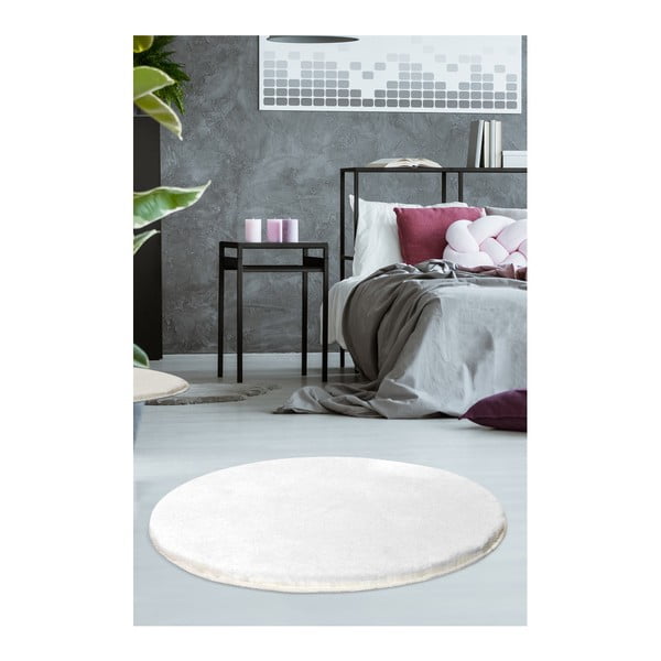 Milano fehér szőnyeg, ⌀ 90 cm