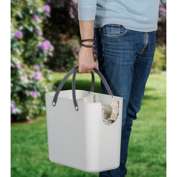 Szelektív szemetes újrahasznosított műanyagból 25 l Albula - Rotho-image-1