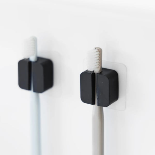 Fekete szilikon multifunkciós tartó szett 2 db-os Film Hook – YAMAZAKI-image-2