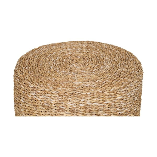 Natúr színű kötött puff Rivera – House Nordic-image-1