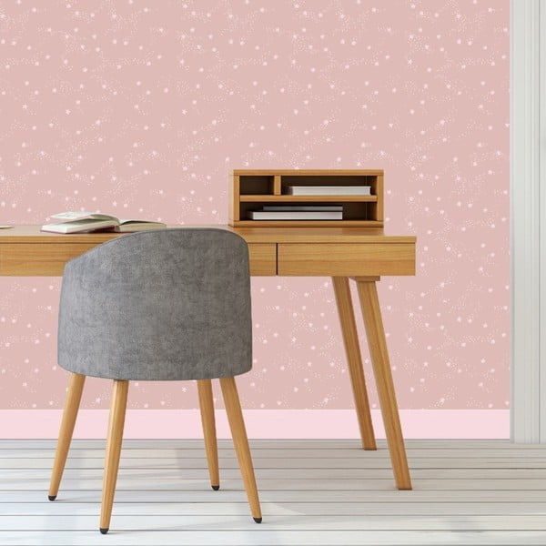 Constellation rózsaszín gyerekszoba tapéta, 48 x 1000 cm - Art for Kids-image-1