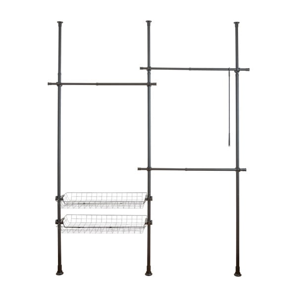 Fekete fém teleszkópos ruhatartó állvány Herkules – Wenko-image-4