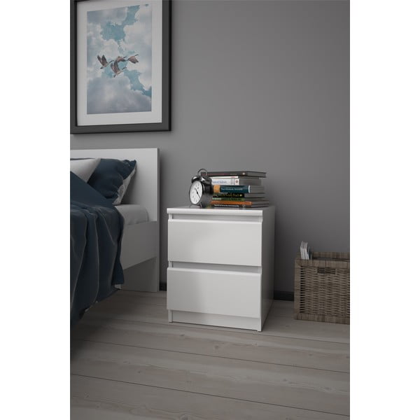 Fehér éjjeliszekrény Naia - Tvilum-image-1