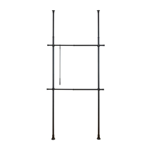 Fekete fém teleszkópos ruhatartó állvány Herkules – Wenko-image-3