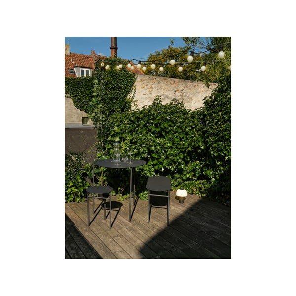 Fekete fém kerti pad Disc – Zone-image-4