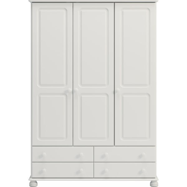 Fehér ruhásszekrény 129x185 cm Richmond - Tvilum