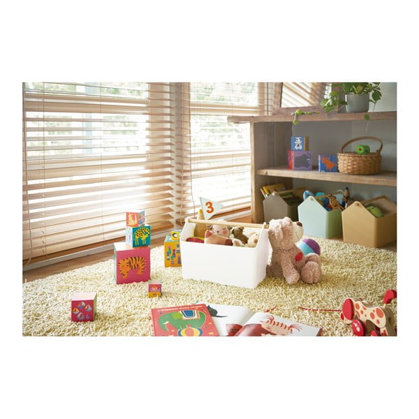 Fehér-natúr színű műanyag tárolódoboz 21x37x24 cm Favori – YAMAZAKI-image-3