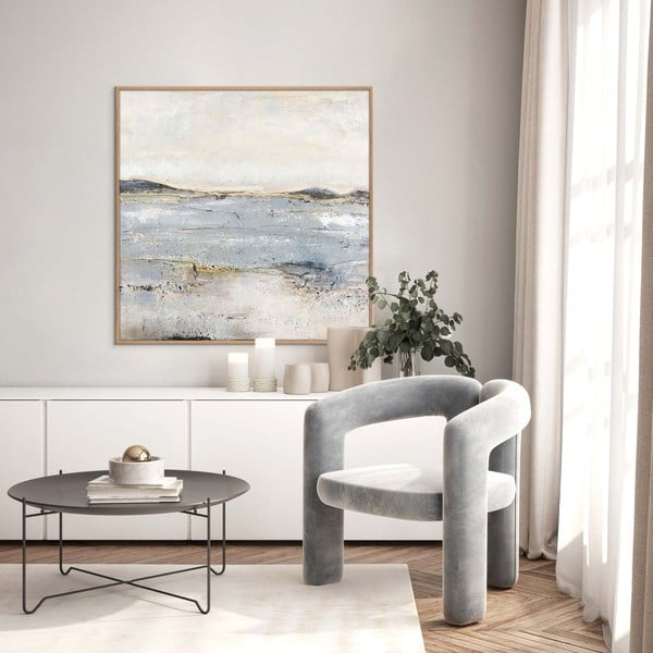 Kézzel festett kép 100x100 cm Trace Of Nature – Malerifabrikken-image-1