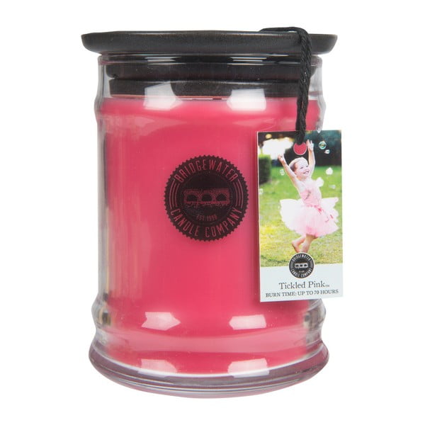 Tickled Pink hársfavirág illatú gyertya üveg tartóban, égési idő 65-85 óra - Creative Tops