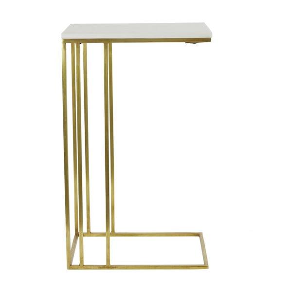 Tárolóasztal márvány dekoros asztallappal 31x41 cm Roshan – Light & Living
