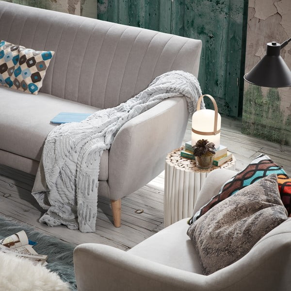 Filippo fehér teakfa tárolóasztal, ⌀ 35 cm - Kave Home-image-1