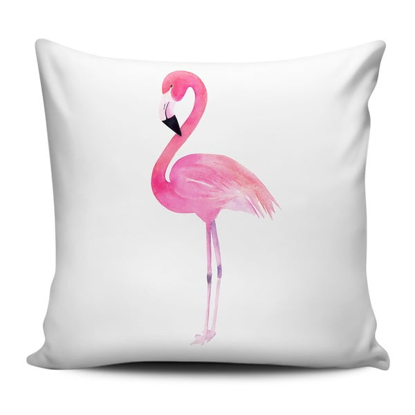 Home de Bleu Painted Flamingo díszpárna, 43 x 43 cm - Kate Louise