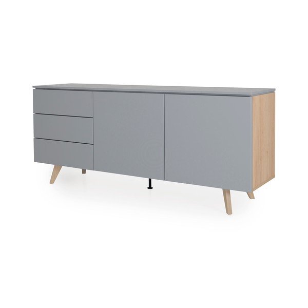 Plain szürke komód, szélesség 180 cm - Tenzo-image-1