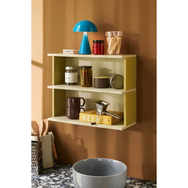 Sárga-szürke többszintes fali polc 50 cm Pep – Hübsch-image-2
