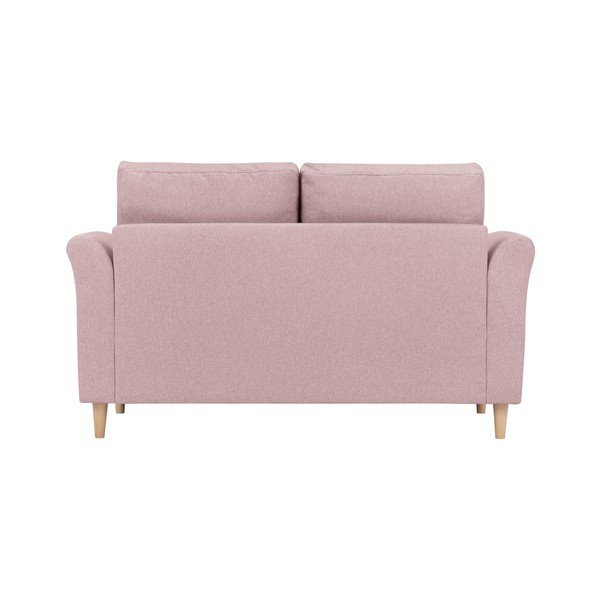 Smooth kétszemélyes rózsaszín kanapé - Kooko Home-image-3