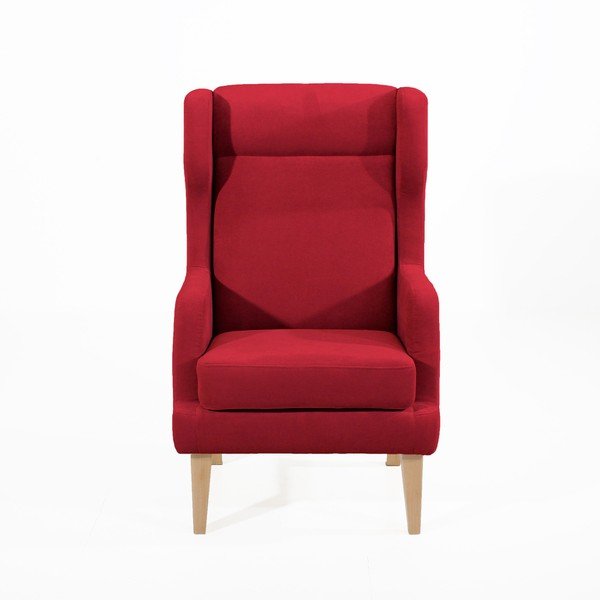 Bennet Suede piros füles fotel - Max Winzer-image-1