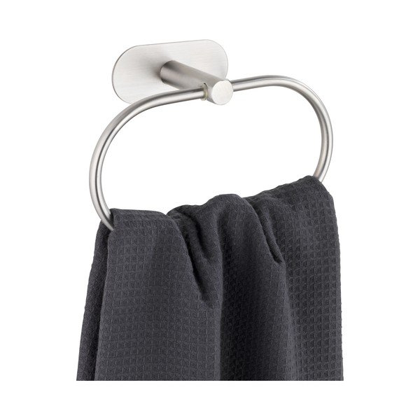Matt ezüstszínű öntapadós rozsdamentes acél törölközőtartó Orea – Wenko-image-2