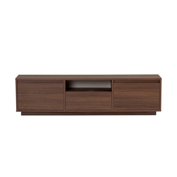 Sötét natúr színű TV-állvány diófa dekorral 160x42x30 cm Sentinel – Kalune Design-image-4