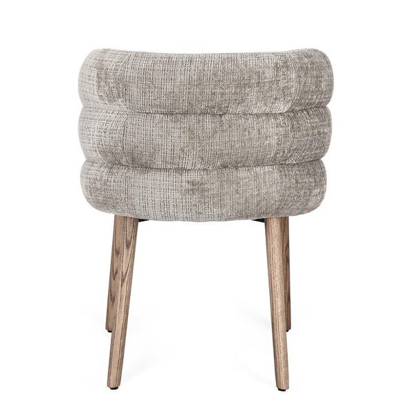 Szürke kárpitozott étkezőszék Ilma – Bizzotto-image-4