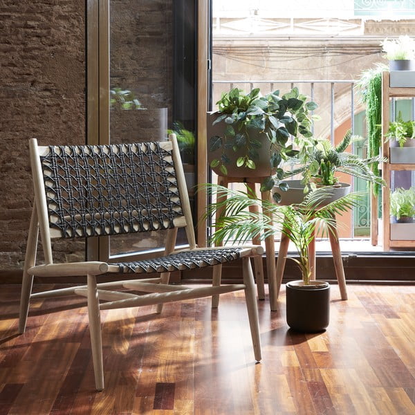 Stahl barna kaspó, magasság 86 cm - Kave Home-image-4