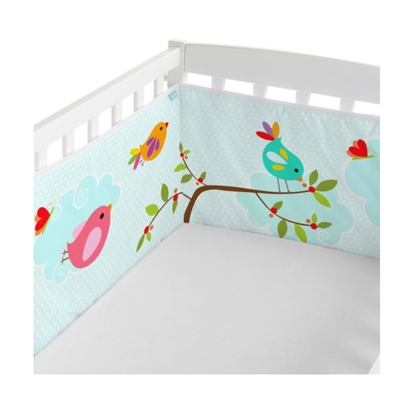 Happy Spring textil ágyrácsvédő, 210 x 40 cm - Little W