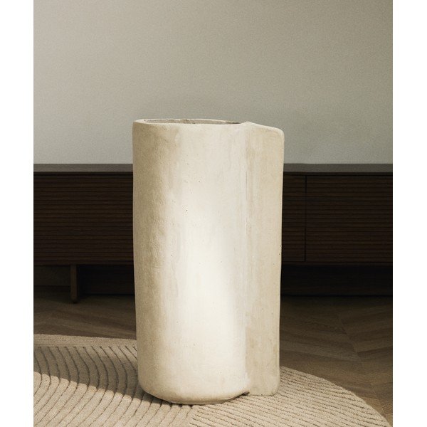 Krémszínű papírmasé magas váza (magasság 67 cm) Mireni – Kave Home-image-1