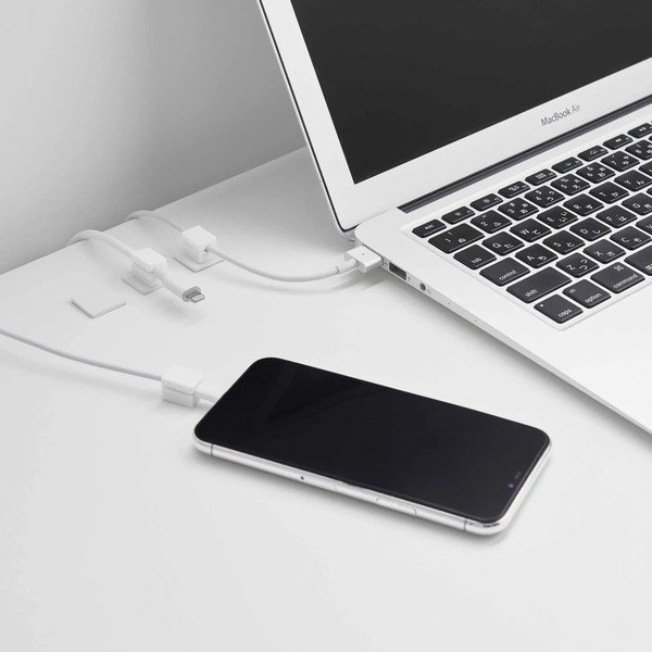 Fehér fém rendszerező szett 5 db-os kábelekhez Smart – YAMAZAKI-image-4
