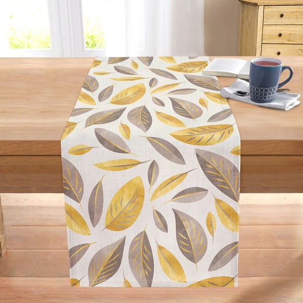 Asztali futó 40x130 cm Yellow And Brown Leaves – Mila Home-image-1