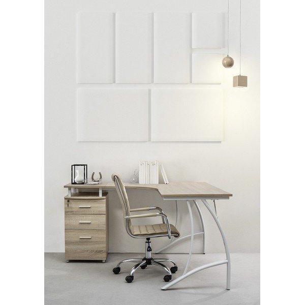 Szürkésbarna bőrutánzat irodai szék Perth – Yes Everyday-image-1