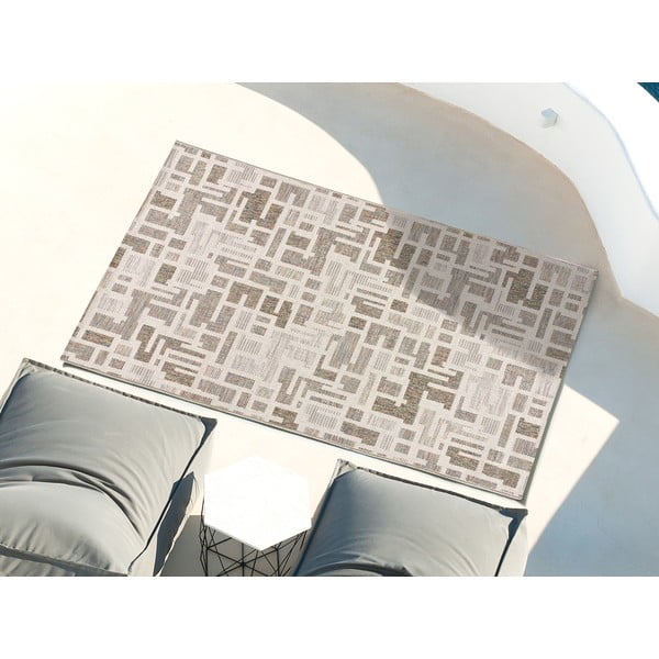 Bézs kültéri szőnyeg 77x150 cm Emma – Universal-image-1