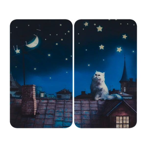 Edzett üveg tűzhely fedőlap szett 2 db-os 30x52 cm – Maximex