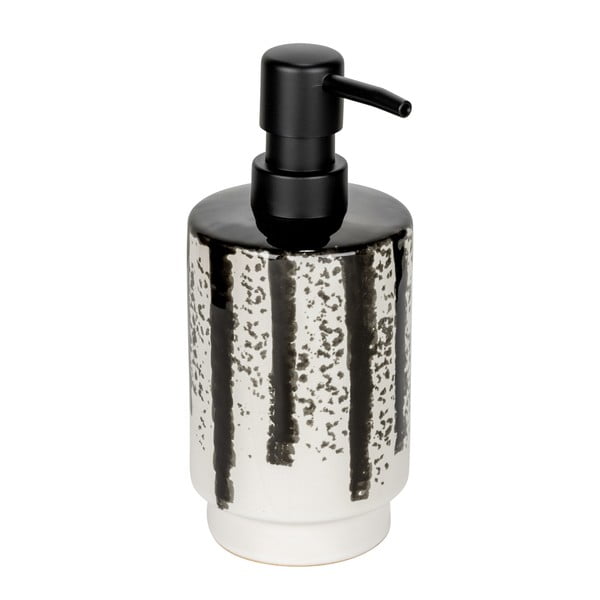 Fekete-fehér kerámia szappanadagoló 340 ml Subiza – Wenko