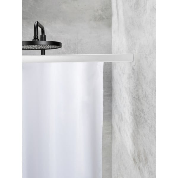 Fényes ezüstszínű zuhanyfüggöny rúd Era – Wenko-image-2