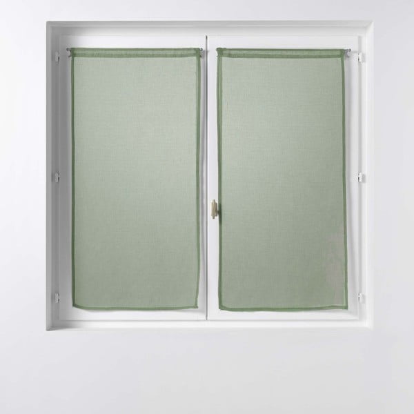 Khaki átlátszó függöny szett 2 db-os 60x120 cm Sandra – douceur d'intérieur