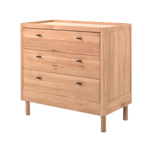 Natúr színű tölgyfa gyerek komód 100x95x55 cm Forrest – Vipack
