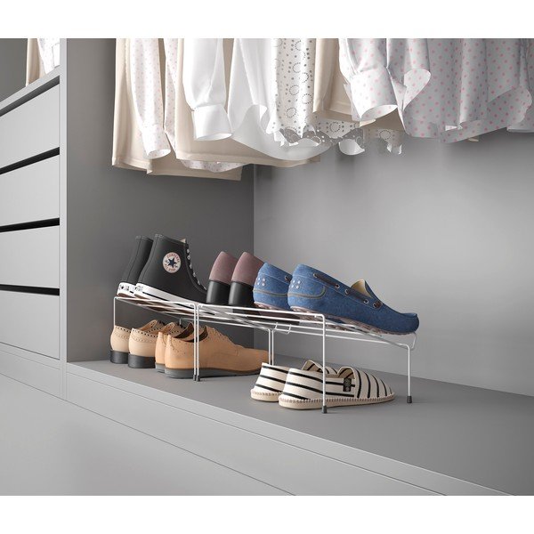 Cipok 2 db rozsdamentes acél fehér cipőtartó - Metaltex-image-1